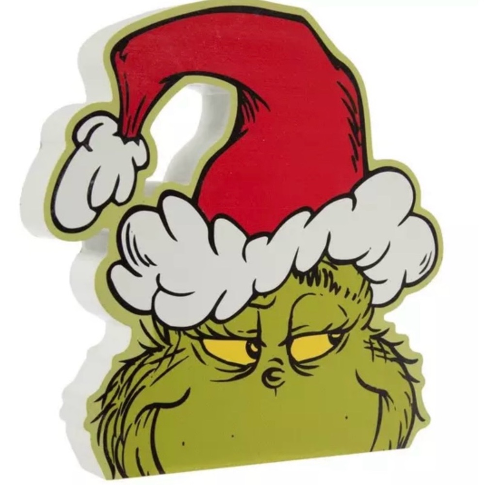 Dr. Seuss The Grinch Christmas Wood Decor